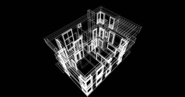 çizgili mimari duvar kağıdı, dijital arkaplan