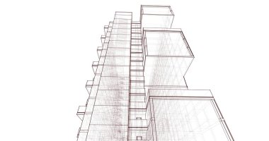 soyut mimari duvar kağıdı, dijital arkaplan