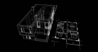 çizgili mimari duvar kağıdı, dijital arkaplan