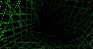 Mimari sanat konseptinde soyut çizgiler, minimum geometrik şekiller. 