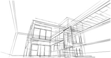 soyut mimari duvar kağıdı, dijital arkaplan