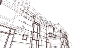 çizgili mimari duvar kağıdı, dijital arkaplan