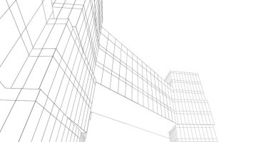 soyut mimari duvar kağıdı tasarımı, dijital konsept arkaplan