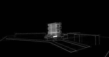 soyut mimari duvar kağıdı, dijital arkaplan