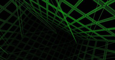 Mimari sanat konseptinde soyut çizgiler, minimum geometrik şekiller. 