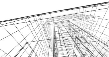 soyut mimari duvar kağıdı tasarımı, dijital konsept arkaplan