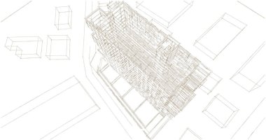 soyut mimari duvar kağıdı, dijital arkaplan