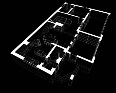 soyut mimari duvar kağıdı tasarımı, dijital konsept arkaplan
