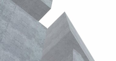 Mimari sanat konseptinde soyut çizgiler, minimum geometrik şekiller. 