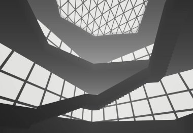 soyut mimari duvar kağıdı tasarımı, dijital konsept arkaplan