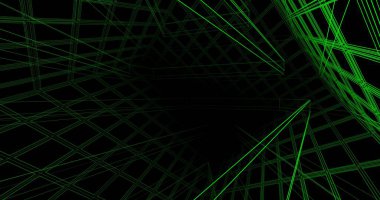 Mimari sanat konseptinde soyut çizgiler, minimum geometrik şekiller. 