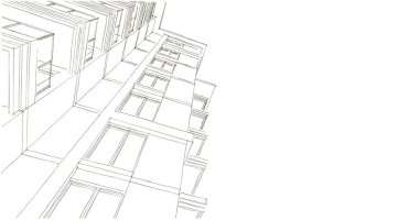 çizgili mimari duvar kağıdı, dijital arkaplan