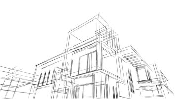 soyut mimari duvar kağıdı, dijital arkaplan