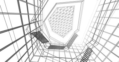 soyut mimari duvar kağıdı, dijital arkaplan