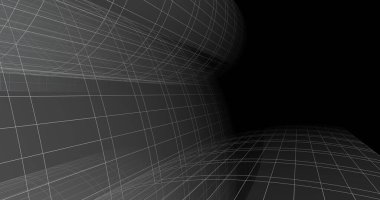 Mimari sanat konseptinde soyut çizgiler, minimum geometrik şekiller. 