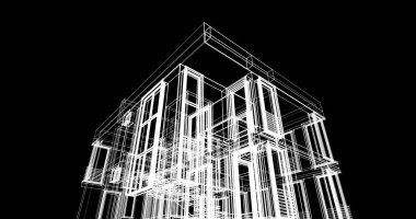 çizgili mimari duvar kağıdı, dijital arkaplan