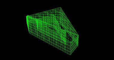 soyut mimari duvar kağıdı tasarımı, dijital konsept arkaplan
