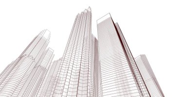 soyut mimari duvar kağıdı, dijital arkaplan