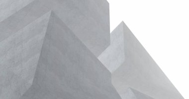 Mimari sanat konseptinde soyut çizgiler, minimum geometrik şekiller. 