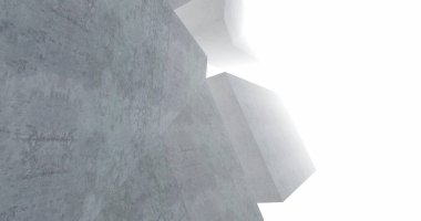 Mimari sanat konseptinde soyut çizgiler, minimum geometrik şekiller. 