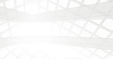 Mimari sanat konseptinde soyut çizgiler, minimum geometrik şekiller. 