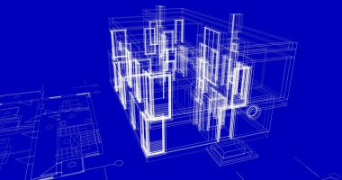 çizgili mimari duvar kağıdı, dijital arkaplan
