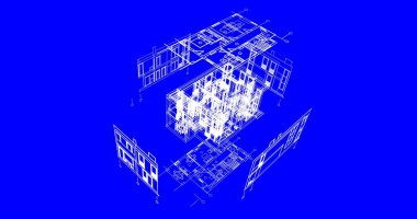 çizgili mimari duvar kağıdı, dijital arkaplan