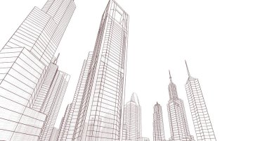 soyut mimari duvar kağıdı, dijital arkaplan