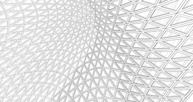 Mimari sanat konseptinde soyut çizgiler, minimum geometrik şekiller. 