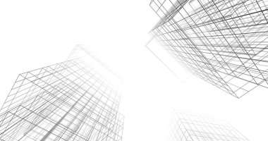 soyut mimari duvar kağıdı tasarımı, dijital konsept arkaplan