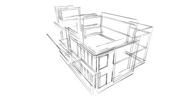 soyut mimari duvar kağıdı, dijital arkaplan