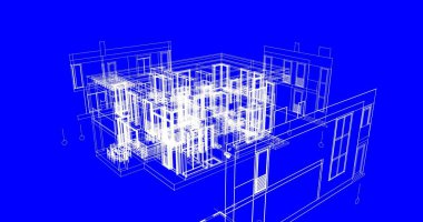 çizgili mimari duvar kağıdı, dijital arkaplan