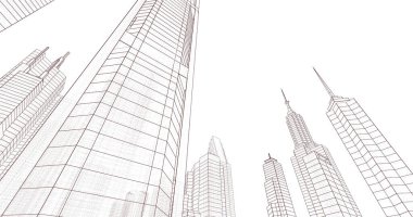 soyut mimari duvar kağıdı, dijital arkaplan