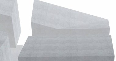 Mimari sanat konseptinde soyut çizgiler, minimum geometrik şekiller. 