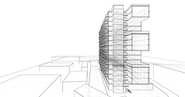 soyut mimari duvar kağıdı, dijital arkaplan