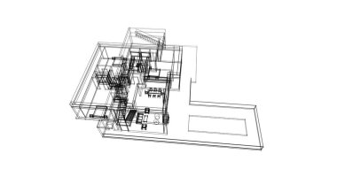 çizgili mimari duvar kağıdı, dijital arkaplan