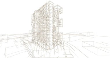 soyut mimari duvar kağıdı, dijital arkaplan