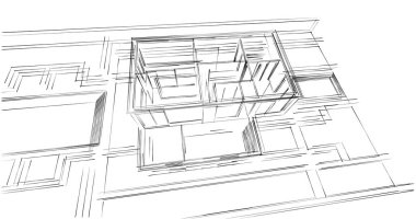 soyut mimari duvar kağıdı, dijital arkaplan