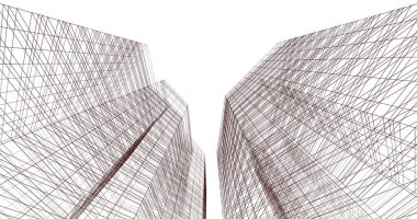 soyut mimari duvar kağıdı tasarımı, dijital konsept arkaplan