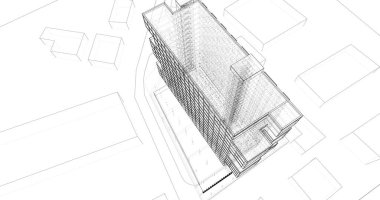 soyut mimari duvar kağıdı, dijital arkaplan