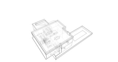 çizgili mimari duvar kağıdı, dijital arkaplan