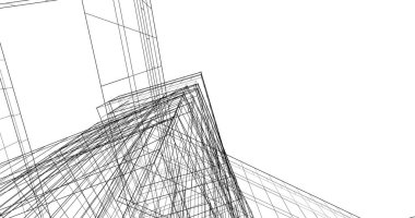 soyut mimari duvar kağıdı tasarımı, dijital konsept arkaplan