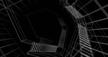 soyut mimari duvar kağıdı, dijital arkaplan