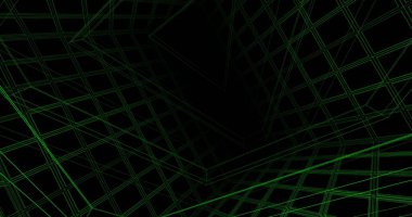 Mimari sanat konseptinde soyut çizgiler, minimum geometrik şekiller. 