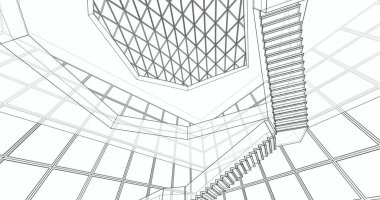 soyut mimari duvar kağıdı, dijital arkaplan