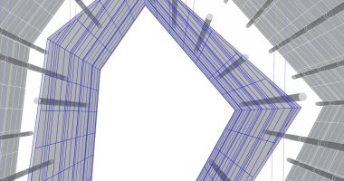 soyut mimari duvar kağıdı tasarımı, dijital konsept arkaplan