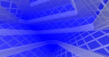 Mimari sanat konseptinde soyut çizgiler, minimum geometrik şekiller. 