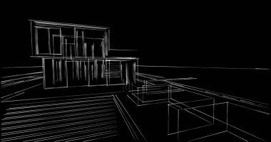 soyut mimari duvar kağıdı, dijital arkaplan