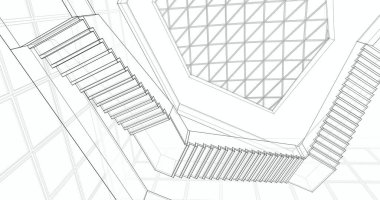 soyut mimari duvar kağıdı, dijital arkaplan