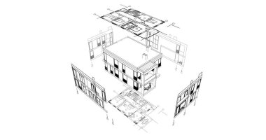 çizgili mimari duvar kağıdı, dijital arkaplan